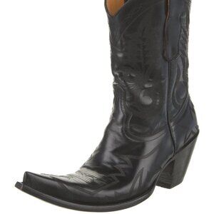 Old Gringo Black Leather Patterned Western Boots